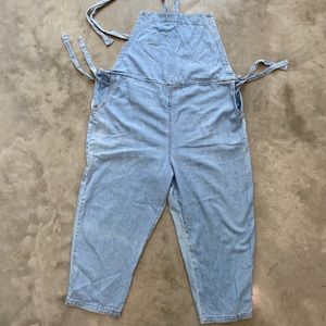 Vintage light denim overalls - size XL